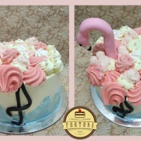 Flamingós habcsókos torta, bármilyen ízben